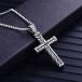  колье Cross мужской женский 10 знак 10 знак . серебряный кручение узор рисунок симпатичный дизайн оборудование орнамент унисекс 