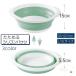  folding face washing vessel washtub silicon bucket . therefore . wash . space-saving diameter 35cm 43.5cm kitchen bath laundry cleaning wash .. pair hot water pair wash 
