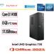 Dell( Dell ) настольный персональный компьютер DELL тонкий настольный Core i3 14100*8GB память *512GB SSD установка модель *Office 2021 есть модель * новый товар 