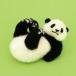  шерстяной войлок комплект Panda игла хлопчатник хлопчатник ...... .. животное настоящий симпатичный средний класс человек предназначенный ручная работа комплект - manaka рукоделие 
