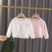  knitted cardigan bolero Kids girl spring long sleeve stylish pretty thin simple short woman . child clothes 