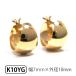 �t�[�v �s�A�X ���b�� �b�� �X�i�b�v ���[���s�A�X K10YG 10k 10�� �C�G���[ �S�[���h ��7mm �O�a10mm �N���b�V���O �Ւf�� �����O �����^�b�` �L���b�`���X