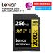SD карта 256GB V90 Lexar Professional 2000x SDXC UHS-II карта 4K 8K видео фотосъемка полный HD U3 высокая скорость GOLD серии ограничение есть нет временные ограничения гарантия LSD2000256G-BNNNG