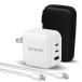 SUNEAST 70W �}���[�d�� USB Type-C �~2 Type-A �~1 3�䓯���[�d AC�A�_�v�^�[ �X�}�z �[�d�� iphone �^�u���b�g �m�[�gPC �|�[�`+USBC to C�P�[�u�� �� PD3.0