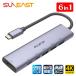 [ официальный агент ]SUNEAST USB Type-C мульти- ступица 6in1 Type-A/C порт USB3.2 Gen1 USB-C HDMI порт 4K @30Hz USB PD 100W соответствует подача тока специальный SE-HUBC61A3C1DP