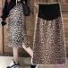  материнство юбка Leopard рисунок mi утечка длина юбка материнство одежда производство передний послеродовой леопардовая расцветка .. одежда материнство одежда M113