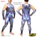  костюм зентай мужской безрукавка герой боди костюмированная игра ZENTAI гетры для рук имеется маскарадный костюм Halloween темно-синий GT-LINE gt-zentai-0066