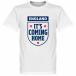 RE-TAKE(li Take ) Англия представитель It*s Coming Home футболка ( белый )