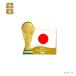 2026 FIFA World Cup (W кубок ) север средний рис собрание официальный значок Trophy Япония (F26-PN-0028-JP)