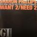 12inch쥳ɡSHARON PHILLIPS / WANT 2 / NEED 2