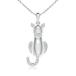 Angara Natural Diamond Pendant Necklace for Women, Girls in Sterling Silver (Grade-KI3 | 1.4mm) April Birthstone Jewelry Gift for Her | Birthd¹͢