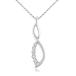Angara Natural Diamond Pendant Necklace for Women, Girls in Sterling Silver (Grade-KI3 | 2.2mm) April Birthstone Jewelry Gift for Her | Birthd¹͢