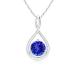 Angara Natural Tanzanite Infinity Pendant Necklace for Women, Girls in 14K White Gold (Grade-A | 5mm) December Birthstone Jewelry Gift for Her¹͢