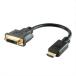 10�Z�b�g HORIC HDMI-DVI�ϊ��A�_�v�^ 10cm HDMI�I�X-DVI���X DVFHD01-166BKX10