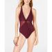 �}�C�P��&nbsp;�R�[�X&nbsp;Michael&nbsp;Kors&nbsp;���f�B�[�X&nbsp;�����s�[�X&nbsp;�����E�r�[�`�E�F�A&nbsp;Illusion&nbsp;One-Piece&nbsp;Swimsuit&nbsp;Cordovan