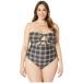�{���R��&nbsp;Volcom&nbsp;���f�B�[�X&nbsp;�����s�[�X&nbsp;�����E�r�[�`�E�F�A&nbsp;Plus&nbsp;Size&nbsp;Plaid&nbsp;Attitude&nbsp;One-Piece&nbsp;Dark&nbsp;Chocolate