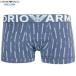  коробка нет Emporio Armani боксеры EMPORIO ARMANI мужской бренд ALL OVER VERTICAL LOGO хлопок стрейч синий 1807BE бесплатная доставка 