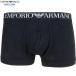  коробка нет Emporio Armani боксеры EMPORIO ARMANI мужской бренд талия Logo хлопок стрейч чёрный 2808BE бесплатная доставка 