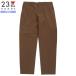 SALE70%OFF 23 район HOMME полоса укороченные брюки чай 21/7/4 210721 бесплатная доставка 