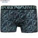  коробка нет Emporio Armani боксеры EMPORIO ARMANI мужской бренд ALL OVER EAGLE микроволокно чёрный 0307BE бесплатная доставка 