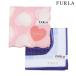 новый старый товар Furla носовой платок 2 шт. комплект FURLA бренд упаковка бесплатный сделано в Японии Heart принт / сумка принт хлопок розовый × синий 071124