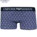  коробка нет Emporio Armani боксеры EMPORIO ARMANI мужской бренд CLASSIC PATTERN MIX хлопок стрейч темно-синий 260924 бесплатная доставка 