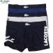  новый старый товар Lacoste боксеры 3 шт. комплект LACOSTE 8%OFF мужской бренд 3 упаковка стрейч хлопок чёрный × темно-синий × серый 0406BF бесплатная доставка 