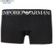  коробка нет Emporio Armani боксеры EMPORIO ARMANI мужской бренд талия Logo хлопок стрейч чёрный 2301BF бесплатная доставка 