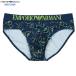  коробка нет Emporio Armani Brief брюки EMPORIO ARMANI мужской бренд ALL OVER EAGLE микроволокно стрейч темно-синий 1206BE бесплатная доставка 
