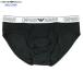  коробка нет Emporio Armani Brief брюки EMPORIO ARMANI мужской бренд талия Logo хлопок стрейч чёрный 1206BE бесплатная доставка 