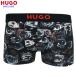  коробка нет HUGO боксеры Hugo Boss мужской бренд rose принт нейлон стрейч уголь 1203BE бесплатная доставка 