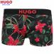  наружная коробка повреждение иметь HUGO боксеры Hugo Boss мужской бренд цветок принт хлопок стрейч чёрный 1203BE бесплатная доставка 