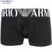  коробка нет Emporio Armani боксеры EMPORIO ARMANI мужской бренд MEGALOGO хлопок стрейч чёрный 0808BE бесплатная доставка 