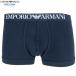  коробка нет Emporio Armani боксеры EMPORIO ARMANI мужской бренд талия Logo хлопок стрейч темно-синий 2808BE бесплатная доставка 