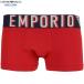  коробка нет Emporio Armani боксеры EMPORIO ARMANI мужской бренд MEGA LOGO хлопок стрейч красный 2808BE бесплатная доставка 