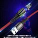 1m 2m 3in1 �}�O�l�b�g �[�d�P�[�u�� �[�q �Z�b�g �}���[�d �f�[�^�`�� 5V/3A 9V/2A QC4.0 Lightning iPhone Micro USB Type-C ���C�g�j���O�P�[�u�� �^�C�vC �֘A�摜3