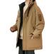  с хлопком inserting пальто мужской Mod's Coat обратная сторона ворсистый жакет средний длина длина жакет осень-зима защищающий от холода теплоизоляция внешний хлопок одежда толстый обратная сторона с карманом свободно 