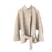  шерстяное пальто женский шерсть жакет бежевый Short бежевый с высоким воротником осень-зима длинный рукав внешний . примерно теплоизоляция Корея способ мода 