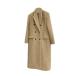  шерстяное пальто женский Пальто Честерфилд длинный жакет лодыжка длина шерсть 100 осень-зима одежда модный casual свободно верхняя одежда перо тканый 