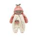  baby детский комбинезон .... красный .. Kids Jump костюм фрукты осень-зима с капюшоном зимний костюм теплоизоляция комбинезон Zip передний открытие mo Como ko