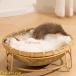  кошка bed бамбук плетеный домашнее животное bed кошка для house ручной вязки натуральный материалы симпатичный летний "дышит" .... выдерживающий кусание коготь .. интерьер . пол ...