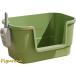  открытый туалет box кошка туалет Sand box кошка для туалет контейнер большой Space передняя сторона . ниже . кошка для туалет зеленый 