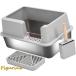  кошка для туалет tray нержавеющая сталь производства туалет box удален возможность глубокий type &amp; большой . кошка для туалет хлеб товары для домашних животных большой кошка . кошка для,