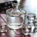  cold sake cup and bottle sake cup and bottle set sake bottle glass made glass sake cup . bin sake cup large sake cup . vessel sake cup ........ glass tableware .. set inserting thing bottle 
