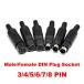 2 piece PS2 Mini DIN4/DIN5/DIN6/DIN7/DIN8 welding type man / woman plug connector 4p/5p/6p/7 1080p/8 ps terminal keyboard / mouse plc plug 