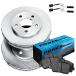 PowerSport Front Brakes and Rotors Kit |Front Brake Pads| Brake Rotors and Pads| Ceramic Brake Pads and Rotors |fits 2000-2005 Mercedes-Benz ML430, ML