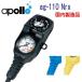  Apollo apollo стандартный мера ag-110 Nrx осталось датчик давления + compass 2 полосный мера * сделано в Японии * дайвинг тяжелое оборудование 
