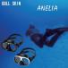 GULL SKINgaruane задний черный силикон маска ANELIA GM-1049 GM1049s gold дайвинг маленький лицо. person предназначенный мужчина женщина 