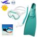 GULLgaru дайвинг легкое снаряжение в комплекте здесь маска Ray la dry SP snorkel super Mu ласты женский бесплатная доставка 