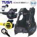  дайвинг TUSA комплект тяжелого оборудования 1 номер BCD BCJ0602B reg RS1103J Okt SS20 мера SC0101Jtsu подвеска кий ba